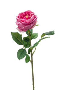 Rose anglaise artificielle - 1 tige - Rose