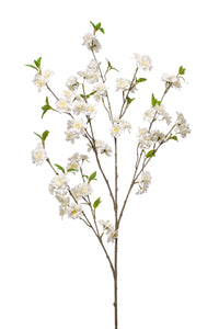 Artificial cherry blossom - 1 branch - White