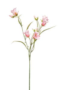 Artificial campanula spray - 1 stem - Light pink